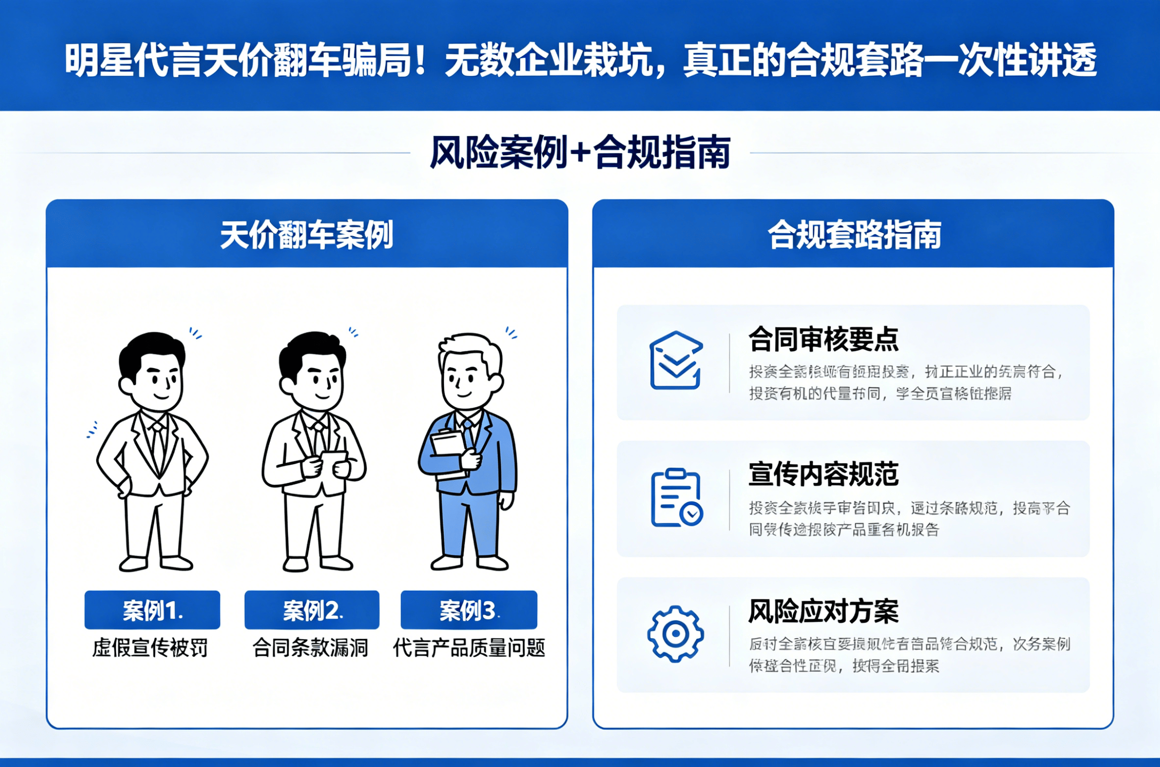 明星代言天价翻车骗局？企业合规套路一次讲透